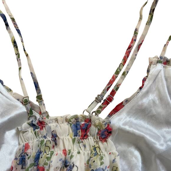 Floral Babydoll Pleated Dress Mini Women’s Size Small - Picture 4 of 5